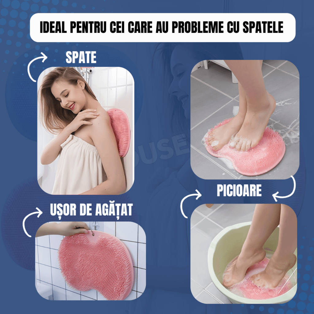 Covoras exfoliant pentru picioare spate